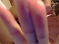 Super Creamy Dildo Fun - Fucking Herself, Then Cleans Up