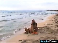 Hot Young Chick Fucked At The Beach