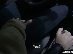 LatinLeche - Taxi driver sucks latin dick, fucked for cash