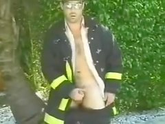 Firefighter jerking off