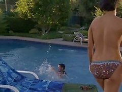 Hot naked Dylan Ryder is poked by the pool after a good meatpole munching