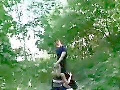Blonde Gets Fucked In Public Park