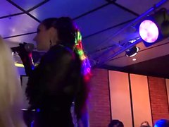 Gorgeous girls like to dance at the party