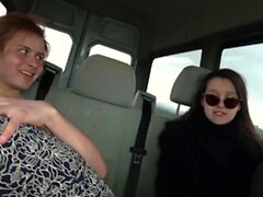 Anna K and Minnie Z Fucking For A Free Ride #carsex