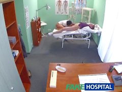 FakeHospital Hot black haired mom cheats on hubby with doctor