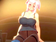 Japanese cosplay, mmd, animated sex