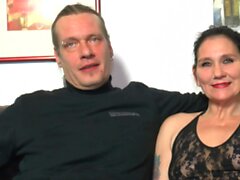 German mature wife wants first time mmf threesome at casting