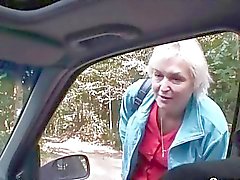 Car Driver Bangs Old Whore