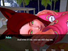 Erotic story, visual novel game