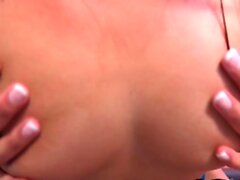 POV BJ and boobjob babe sucks cock