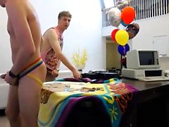 Gays catch stripper cock