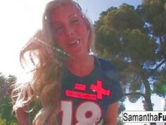 Naughty Samantha Saint's BJ Leads To A Creampie