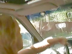 Old bitch gets nailed in the car by a stranger