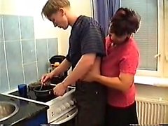 Stepmom seduce her boy in kitchen PT1 More On hdmilfcam