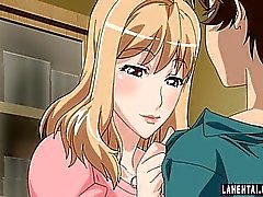 Huge titted blonde hentai babe gets fucked