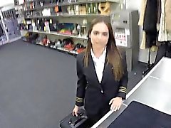 Fucking a Latina Stewardess at the Pawn Shop