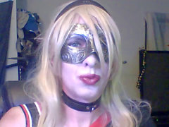 Crossdresser, webcam, thin