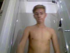 Sweet guy inside the bath