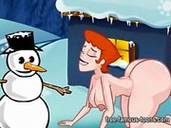 Famous toons Christmas orgies