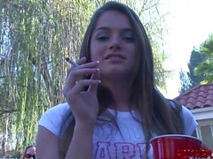 Tori Black frat house fuck slut with girlfriend Jamie Elle getting anal sex