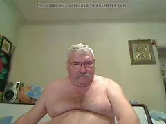 Grandpa on webcam