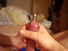 Another great cum trough a penis plug (12.11.16)