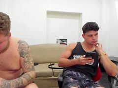 Nasty fat gay daddies sizzling mouth and anal pumping fun