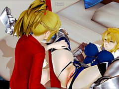 Honey select 2b, lesbian hentai, faten mordred