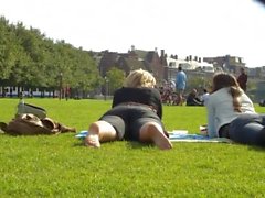 Candid soles in the park