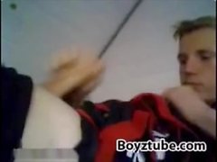 Danish Blond Boy Is Home Alone & Player Cock On Webcam (Boyztube)