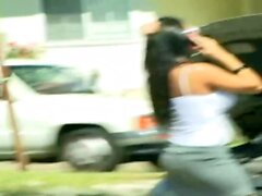 Angelina Valentine Car Trouble Turns Into A Quick Screw
