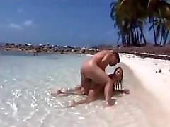 Sex on a beach with his incredibly hot lover