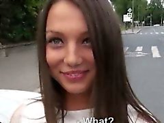 Amateur hitch hiking teen Foxy Di asshole fucked in public