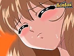 Busty hentai babe gets her pussy fucked by her boyfriend's