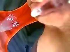 Farting Cum into Panties