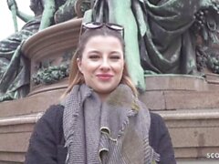 GERMAN SCOUT - Deutsches TikTok Teen Mia Minou das erste Mal beim Porno Casting Dreh