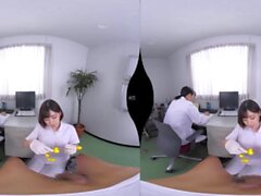 Lewd asian teen VR hot porn video