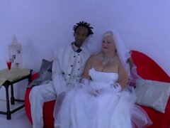 Mature bride sucks and rides bbc