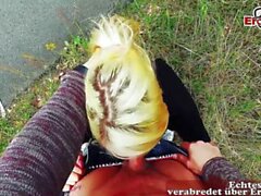 POV Date with german skinny blonde tattoo slut real dating