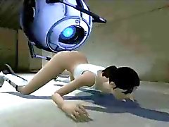 Wheatley Fucks The Out Of Chell From Portal 2