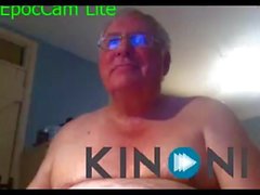 grandpa cum on webcam