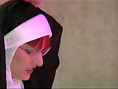 Dirty nun shows amazing blowjob skills