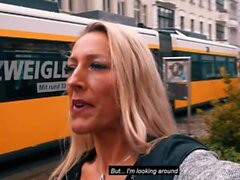 German lesbian real pick up date casting and fuck