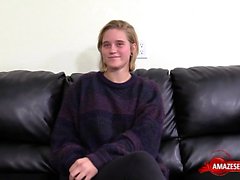 Big tits teen casting and creampie swallow