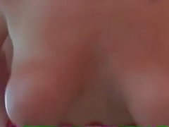Huge Cumshot On Her Face And Tits