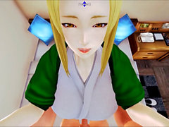 Naruto, naruto tsunade super deepthroat, naruto 3d