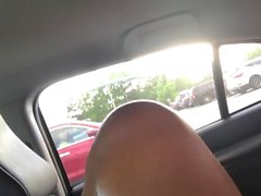 Masturbating & Dildo-ing in my car. CREAMY