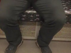 Daddy bulge in Subway Berlin