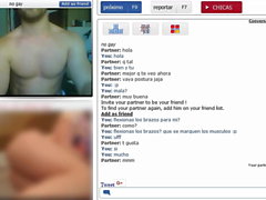 Playing with a fit spanish guy on chatroulette