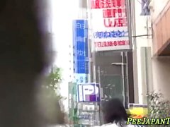 Teenage japanese babes pissing